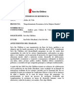 TDR Analisis de Cadena de Valor Alimentos