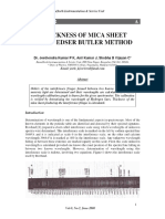 THICKNESS OF MICA SHEET USING EDSER BUTLER METHOD - PDF