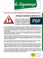 Alerta de Segurança - Uso Do Celular Ao Volante