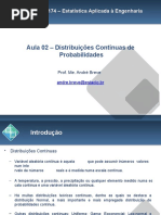 Aula 02 - Distribuições Contínuas de Probabilidades