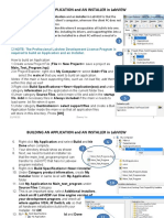 Building An Application and An Installer in Labview: NOTE: The Professional Labview Development License Program Is