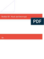 Module III - Stack and Interrupts