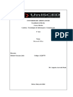 Trabalho de Tecnologias de Informação e Comunicação 1