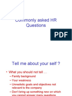 Commonly Asked HR Questions