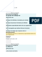 Autoevaluación de Entrada - Psicología Organizacional