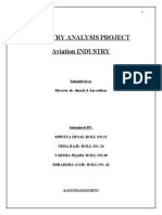 Industry Analysis Project Aviation INDUSTRY: Submitted To: Director Dr. Dinesh D. Harsolekar