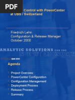 Release Control With Powercenter at Ubs / Switzerland