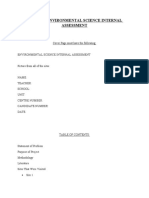 Environmental Science Internal Assessment