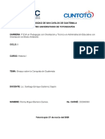 Ensayo Sobre La Conquista de Guatemala