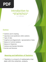 Introduction To Statistics