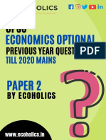 Economics Optional Paper 2