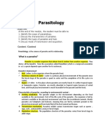 Parasitology: Term: Finals