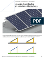 Escolha Da Inclinação Dos Módulos Fotovoltaicos em Estruturas Triangulares