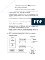 What Is Operating System? Discuss Role/functions of OS As A Resource