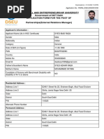 Delhi Skill and Entrepreneurship University Government of NCT Delhi Application Form For The Post of Partnerships (External Relations Manager)