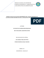 Evaluacion de Desempeño Del Talento Humano en Las Estaciones de Servicio