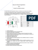 Bases de L'électromagnétisme TD4 Etude D'un Électro-Aimant