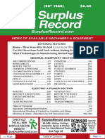 MAY 2022 Surplus Record Machinery & Equipment Directory