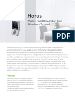 Horus: Wireless Facial Recognition Time Attendance Terminal