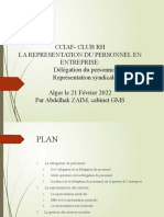 Club RH CCIAF La Représentation Du Personnel en Entreprise