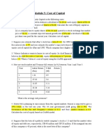 Module 5 - Cost of Capital - Questions