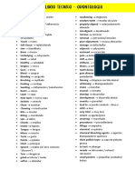 Vocabulario Ingles Odontologia