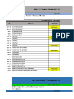 Proyeccion de Combustible 2da de Enero..