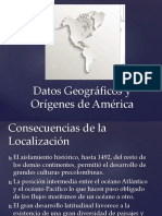 America Datos Generales Semana 1 y 2