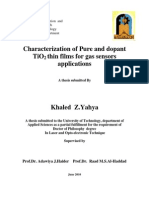 Characterization of Pure and Dopant TiO2 Thin Films For Gas Sensors Applications