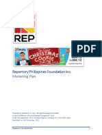 Repertory Philippines Foundation Inc. Marketing Plan: Shaidomar B. Laco (ABLM A309)