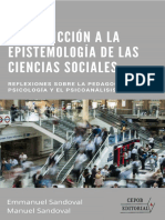 Introducción A La Epistemología de Las Ciencias Sociales - Reflexiones Sobre La Pedagogía La Psicología y El Psicoanálisis - Emmanuel Sandoval Emanuel y Manuel Sandoval