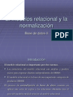 El Modelos Relacional y La Normalización1 (Diapositivas)