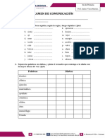 2022-04-11 - Examen de Comunicacion 4º