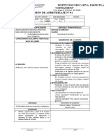 Modelo Sesion de Aprendizaje 2022