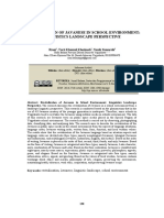 Revitalization of Javanese in School Environment: Linguistics Landscape Perspective