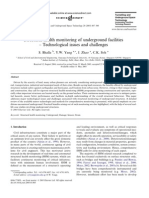 Structural Health Monitoring of Underground Facilities - Technological Issues and Challenges