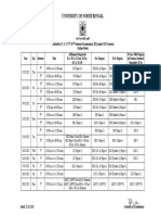 University of North Bengal: Schedule For U. G. 1, 3 & 5 Semester Examinations, 2021 (Under CBCS System) (Online Mode)