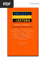 Gregorio HZ - Encuesta Nacional de Lectura: ¿Hacia Un País de Lectores?