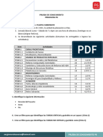 Prueba de Conocimientos - Primavera P6