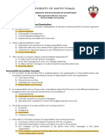 ACC51112 - Responsibility Accounting Quizzer