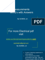 Measurements Mcqs Sol For Sea