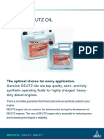 Genuine Deutz Oil: The Optimal Choice For Every Application