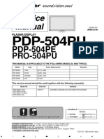 Pioneer Pdp-504pu Pe Pro-504pu SM (ET)