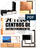 Planos de Centros de Entretenimiento en Madera