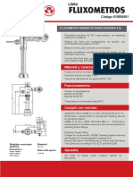 Fluxometro para Inodoro