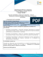 Guía de Actividades y Rúbrica de Evaluación