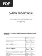 Capital Budgeting Iii