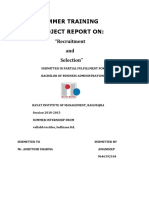 Project Report On Recruitment and Selection 5 PDF Free