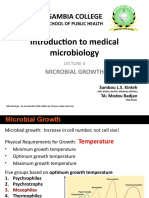 Gambia College: Introduction To Medical Microbiology