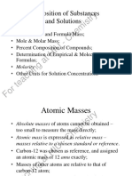 Chapter 3 Composition of Substances and Solutions